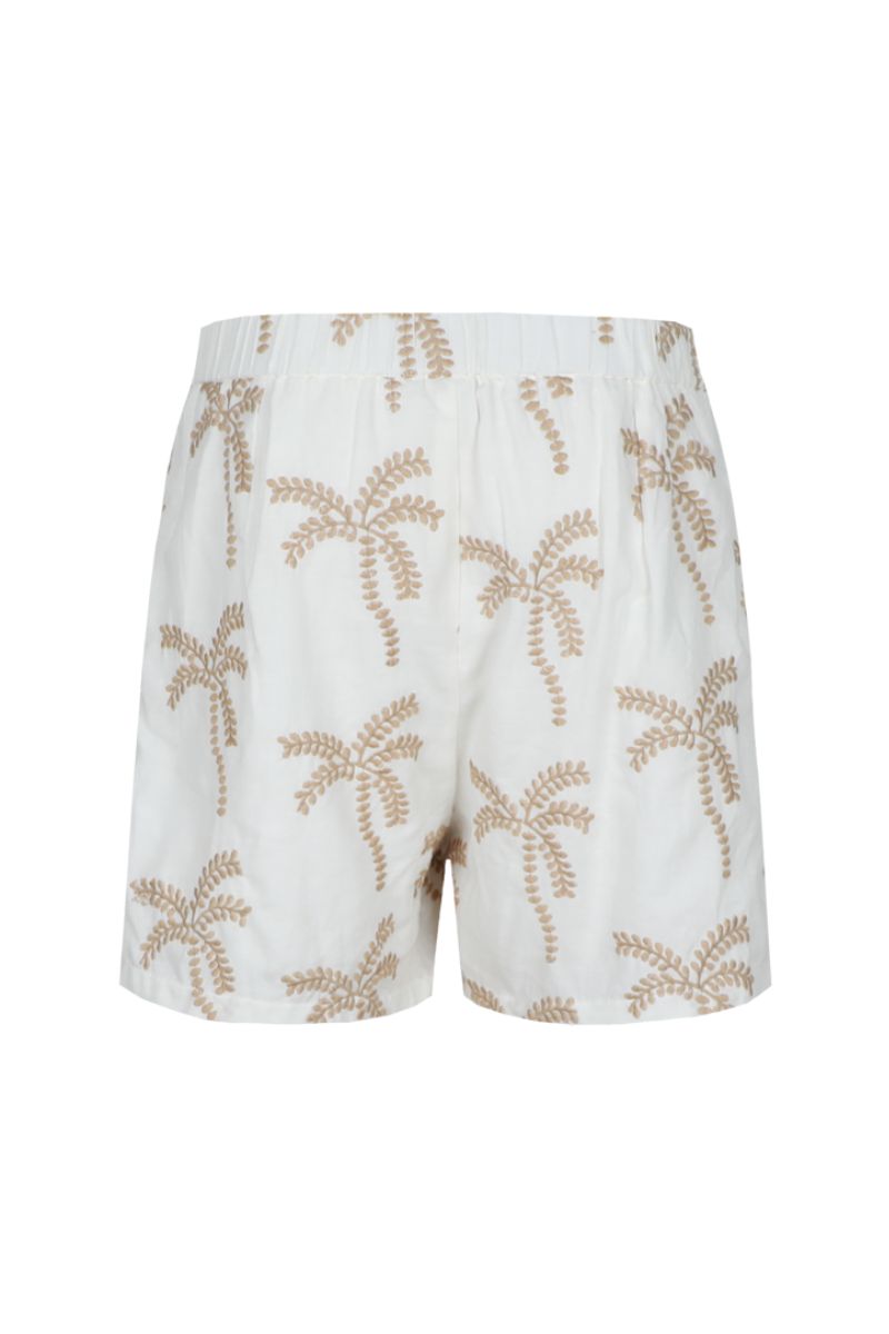 Ontdek Palmi Short Offwhite/Khaki bij Feliz
